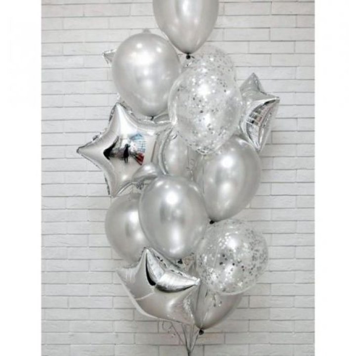 Фонтан шаров "Сильвер мун" в Туле