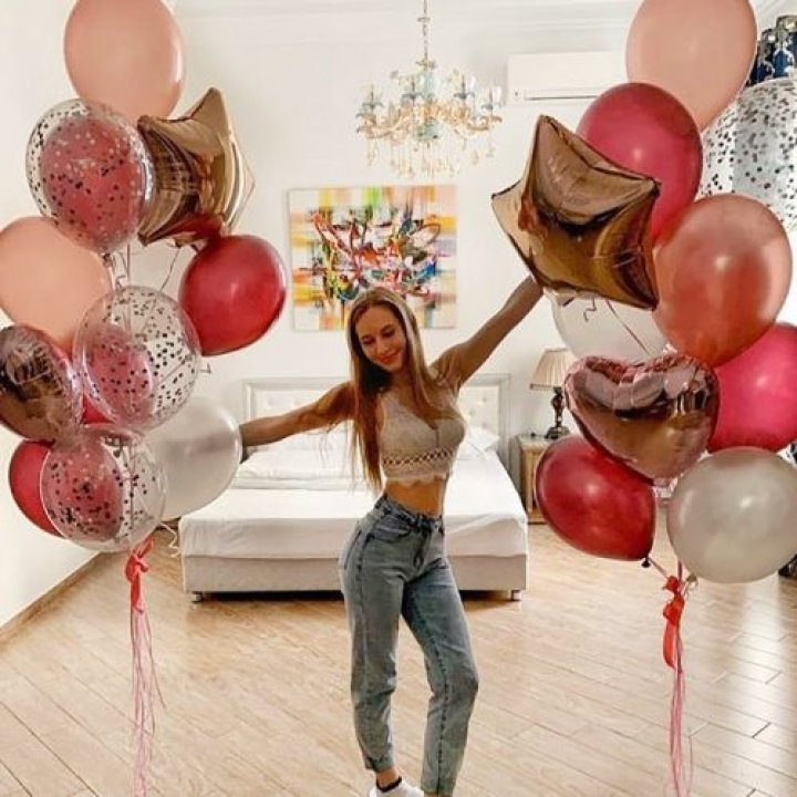 Фонтаны шаров "Селебрити" в Туле