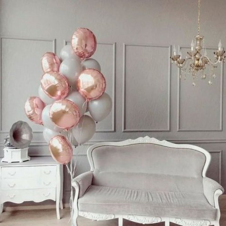 Фонтан шаров "Софт рози" в Туле