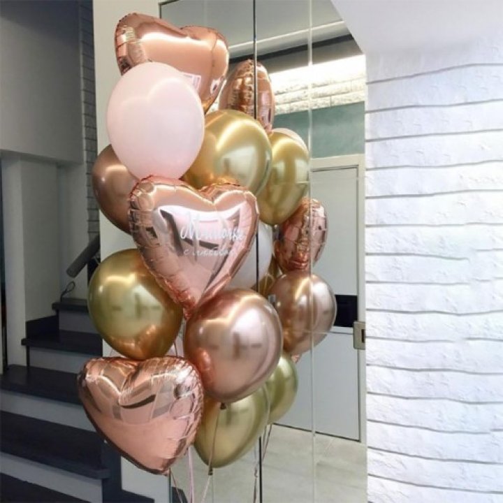 Фонтан шаров "От сердечка" в Туле