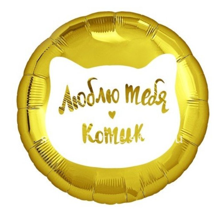 Фольгированный шар "Люблю тебя, Котик" в Туле