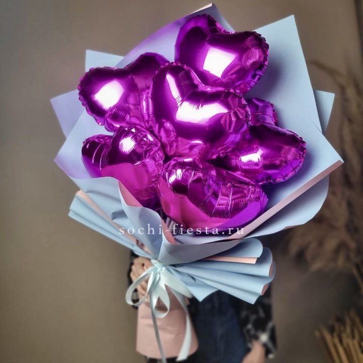 Букет из шаров сердец  в Туле