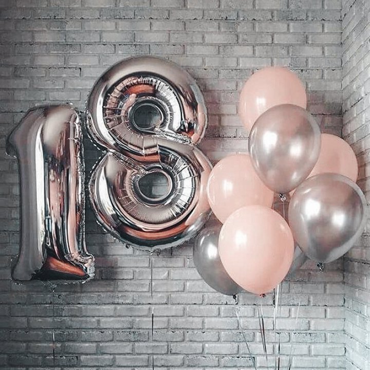 Фольгированный шар Серебряная Цифра в Туле