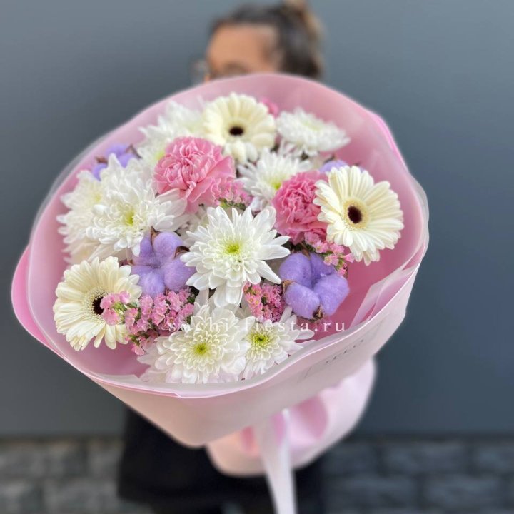 Букет цветов "Пинк спринг" в Туле