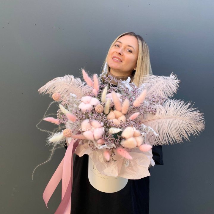 Авторский бокс с сухоцветами в Туле