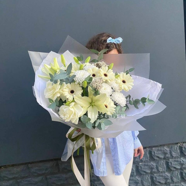 Букет с лилией и герберой в Туле