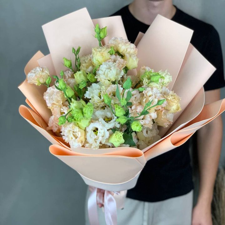 Букет эустом "Крем" в Туле