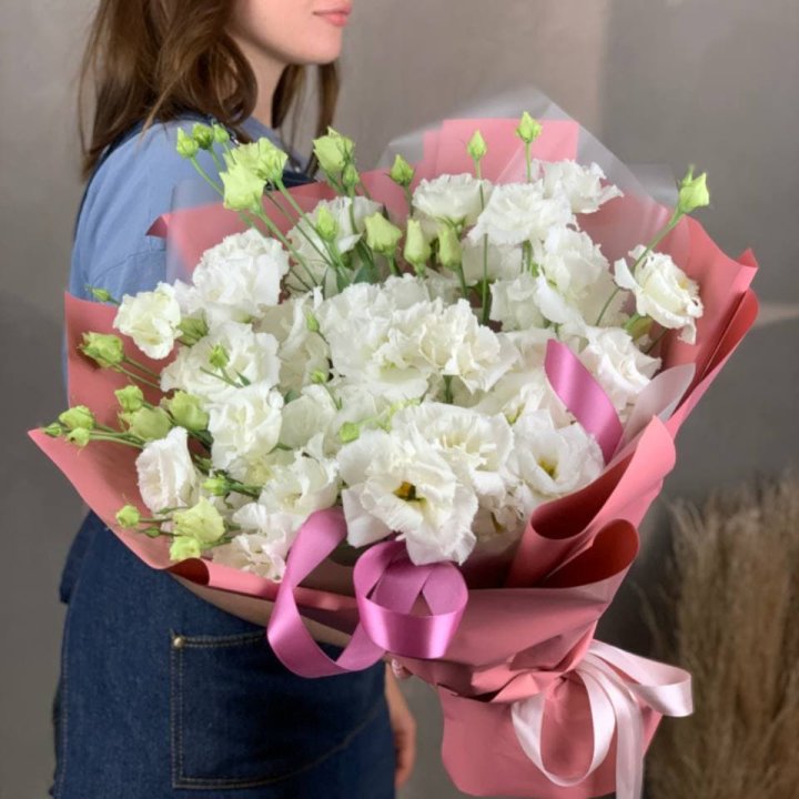 Букет эустом "Пудра" в Туле