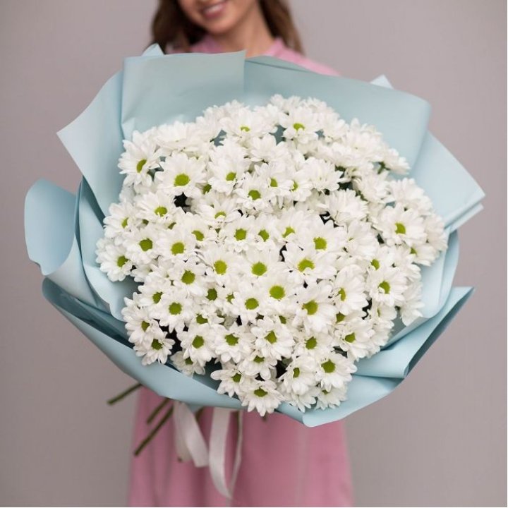  Букет хризантем "Бон-бон" в Туле