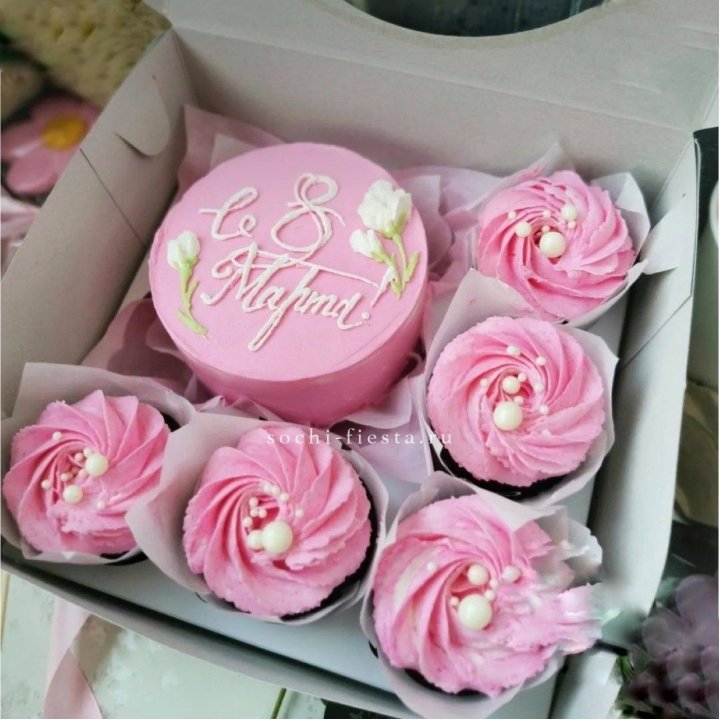 Капкейки и бенто-торт "8 марта!" в Туле