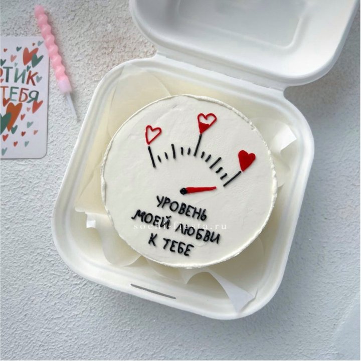 Бенто-торт "Уровень моей любви к тебе"  в Туле
