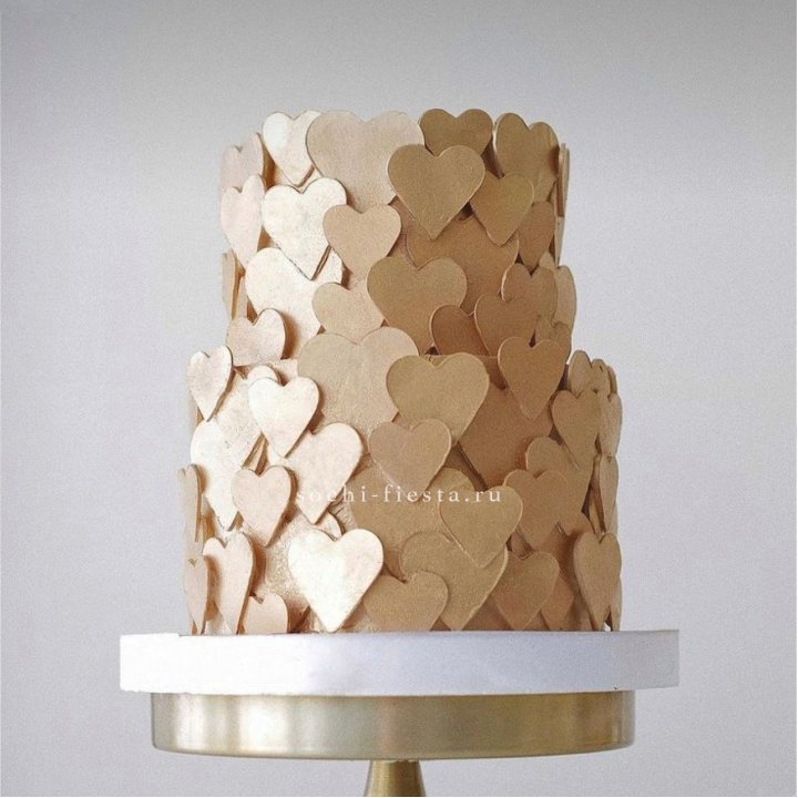 Торт "Hearts" gold в Туле