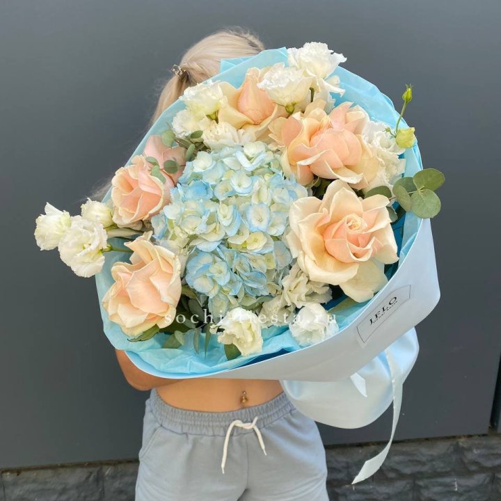 Сборный букет "Голубой закат" в Туле