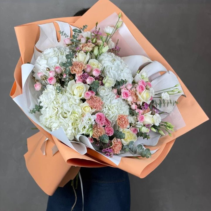 Макси-букет кремовый в Туле