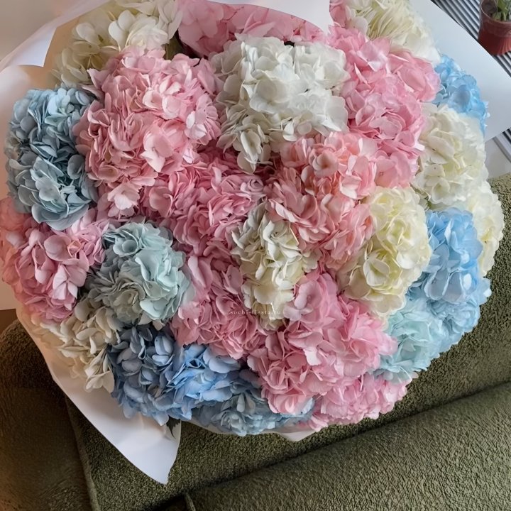 Букет гортензий микс в Туле