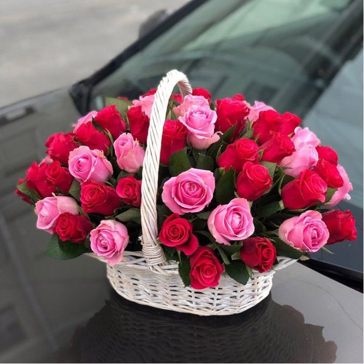 Корзина с розами  в Туле