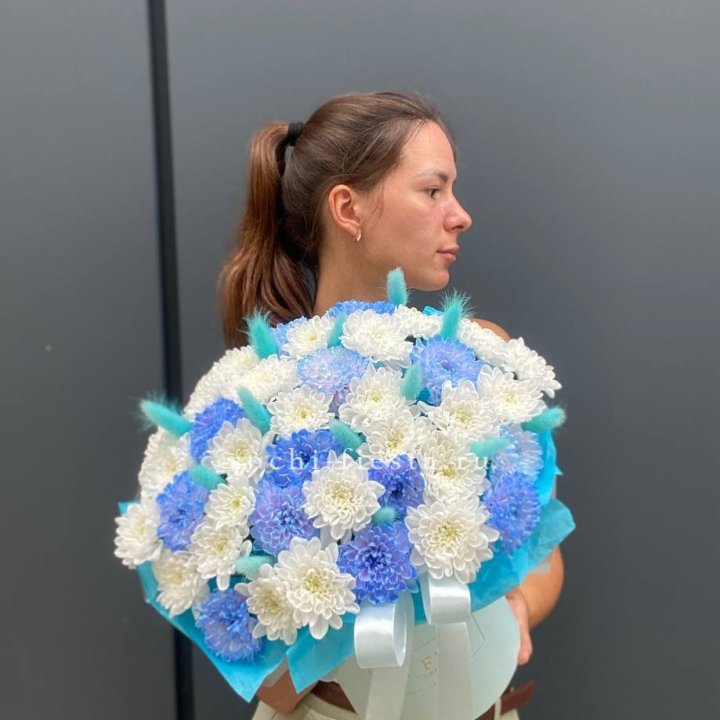  Коробочка  хризантем и лагуруса в Туле