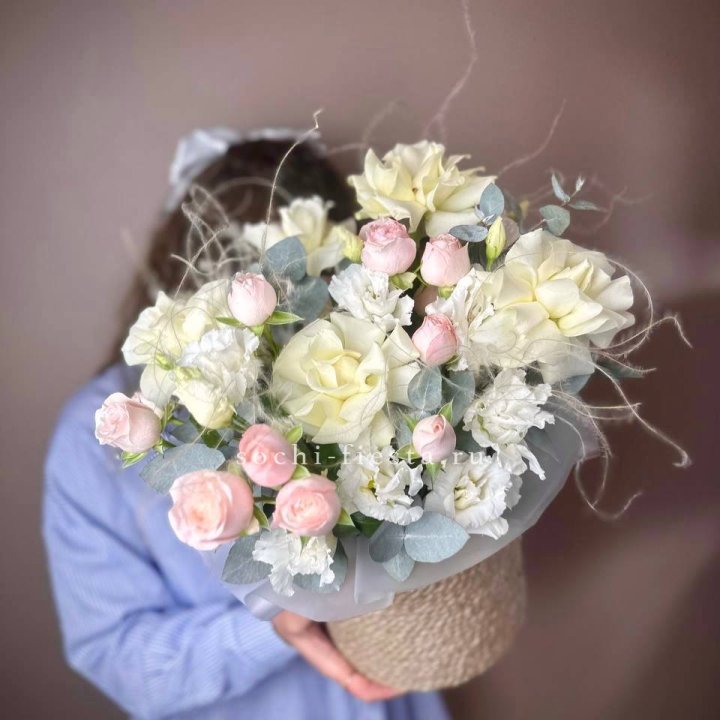 Авторский бокс "Милена" в джутовом кашпо в Туле