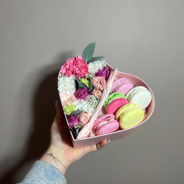 Дуо цветы и макаронсы в Туле