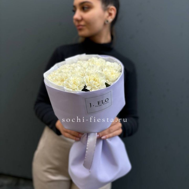 Букет белых диантусов в Туле