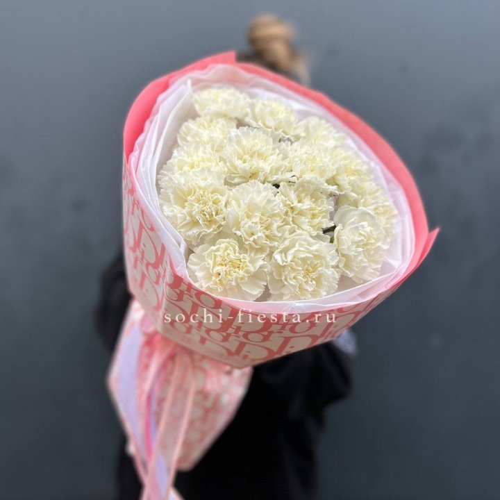 Белые диантусы №2 в Туле