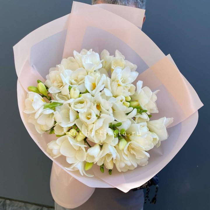 Букет белых фрезий  в Туле