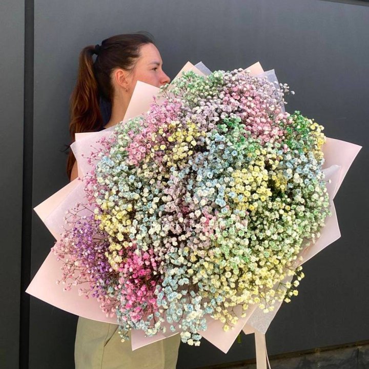 Пышный букет из гипсофил  в Туле