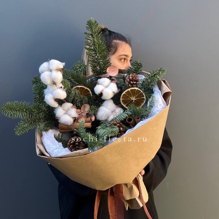 Зимний букет с нобилисом в Туле