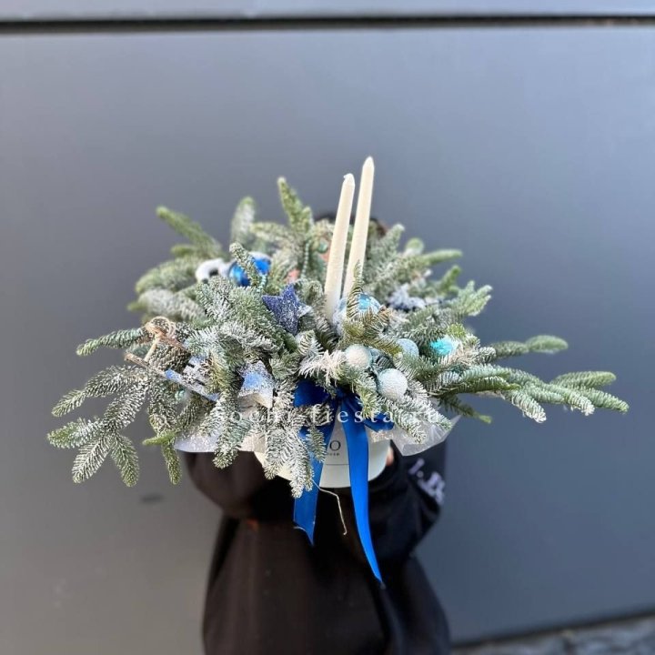 Новогодняя композиция в коробке  в Туле