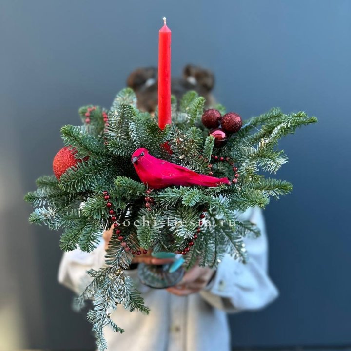 Новогодняя композиция в бокале в Туле