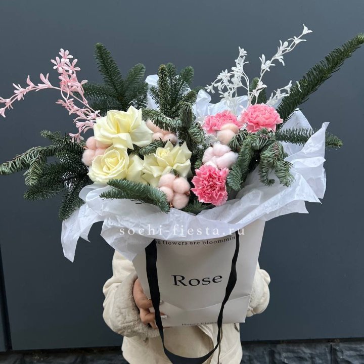 Цветочная сумка с нобилисом в Туле