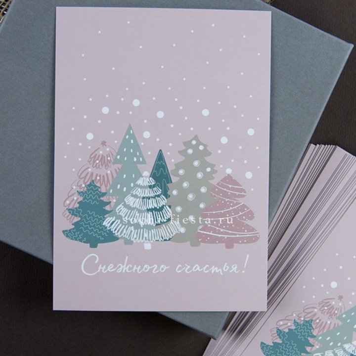 Открытка к букету "Снежного счастья" в Туле