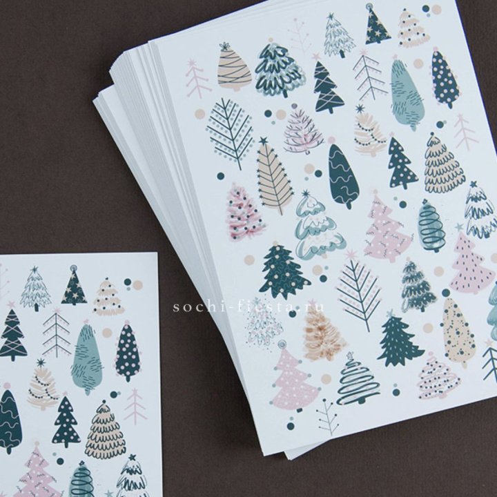 Открытка к букету "Елки" в Туле