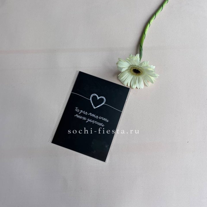 Открытка к букету "Ты для меня очень много значишь" в Туле