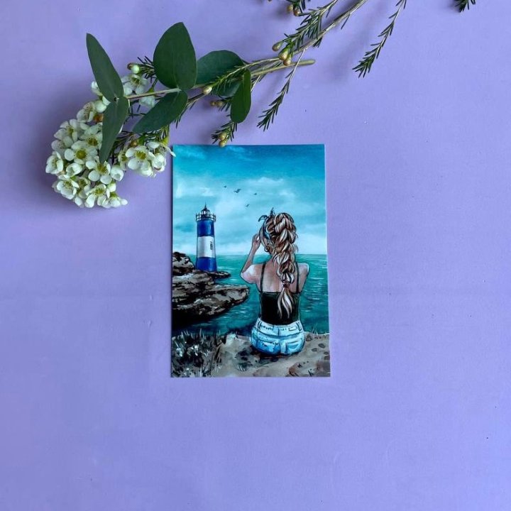 Открытка к букету "Океан" в Туле