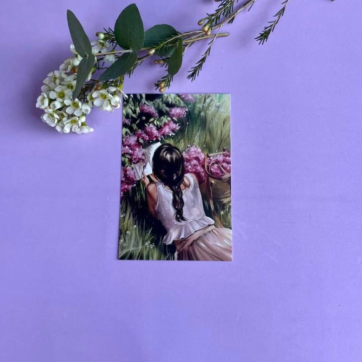 Открытка к букету "Среди пионов" в Туле