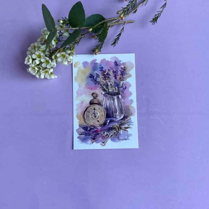 Открытка к букету "Часы" в Туле