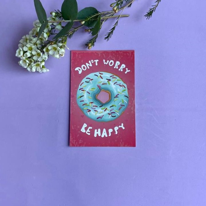 Открытка к букету "Не волнуйся..." в Туле