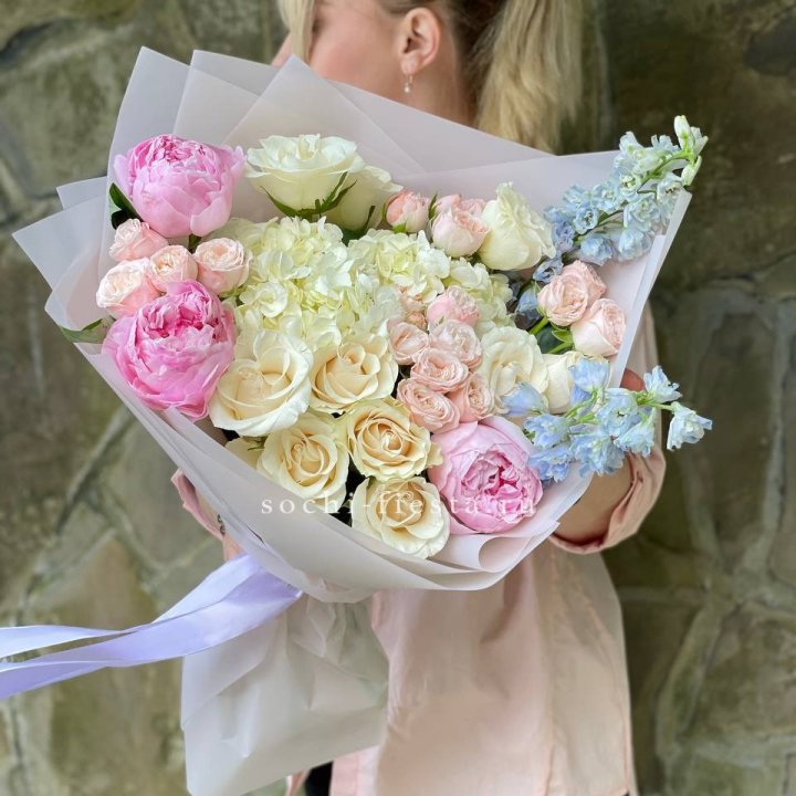 Букет с пионами "Богема" в Туле