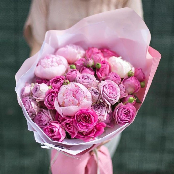 Букет с пионами "Леси" в Туле