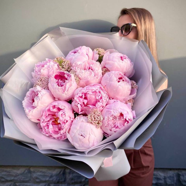 Букет с пионами "Стайл" в Туле