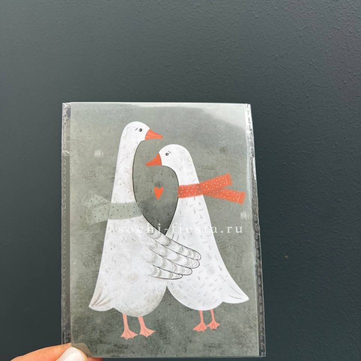 Открытка к букету "Гуси” в Туле