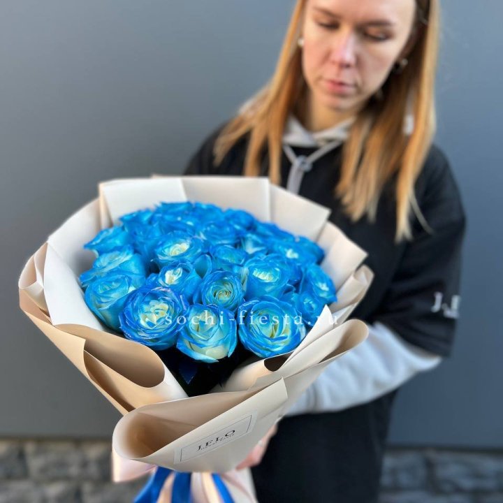 Букет синих роз блю логан в Туле