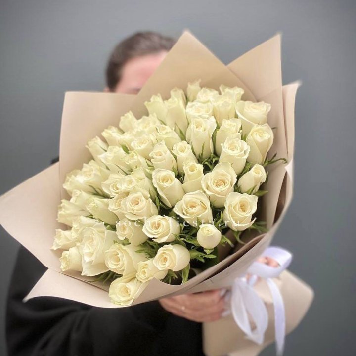 51 белая кенийская роза  в Туле