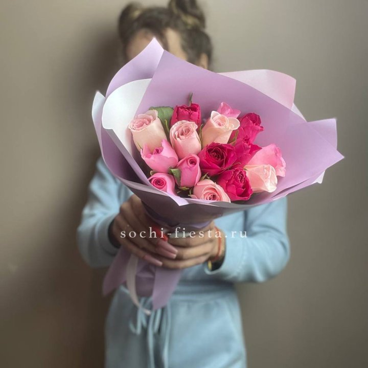 Букет из 15 роз Микс (Кения) в Туле