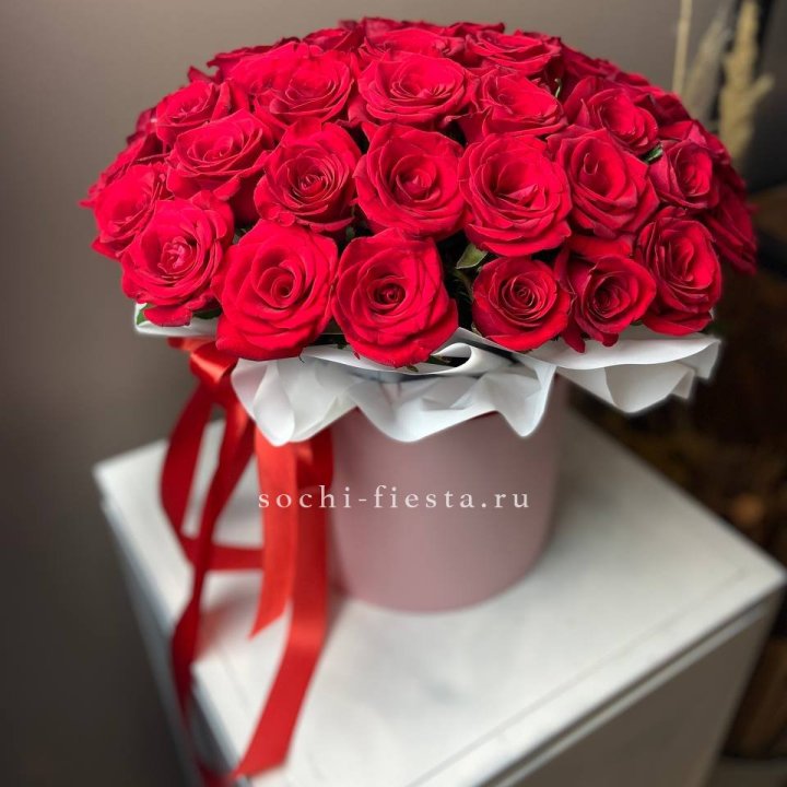 Красные розы 51шт  в коробке в Туле