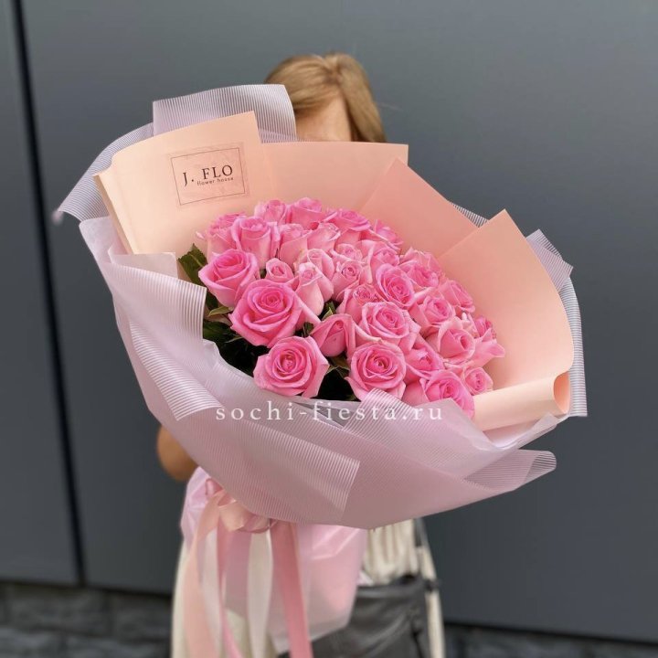 33 Розовые розы в Туле