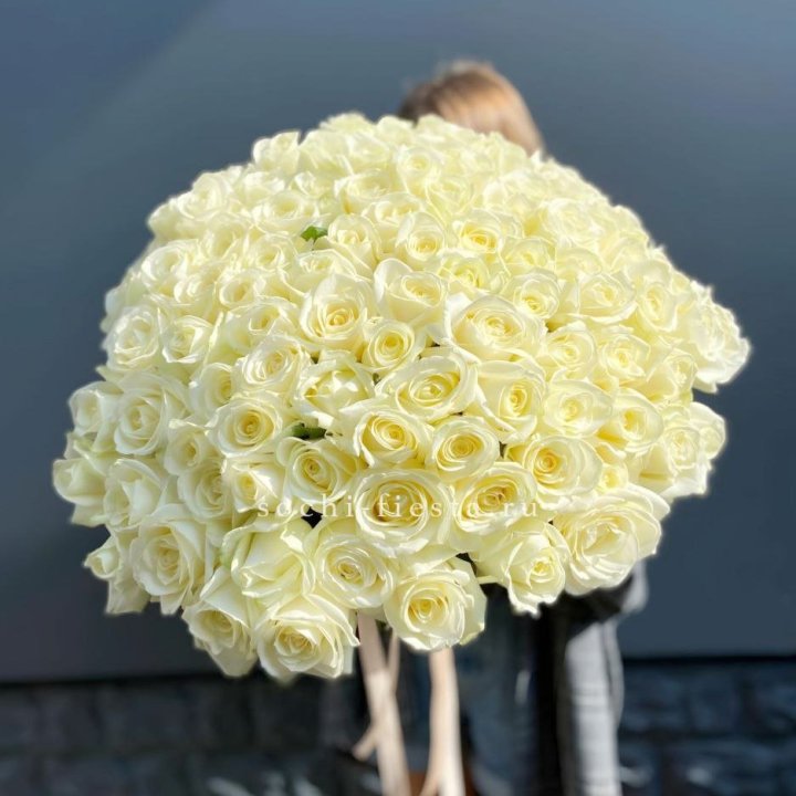 Букет  из 101 белой розы  в Туле