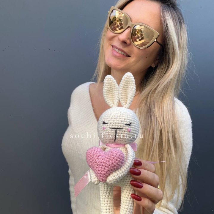 Зайка с сердцем ручной работы в Туле