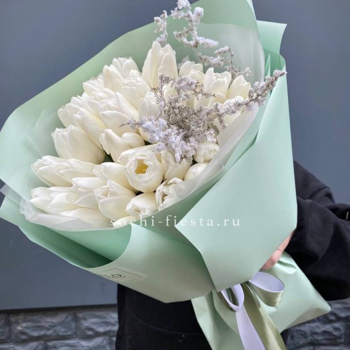 Букет белых тюльпанов "Бьянко" в Туле